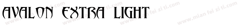 Avalon Extra Light字体转换